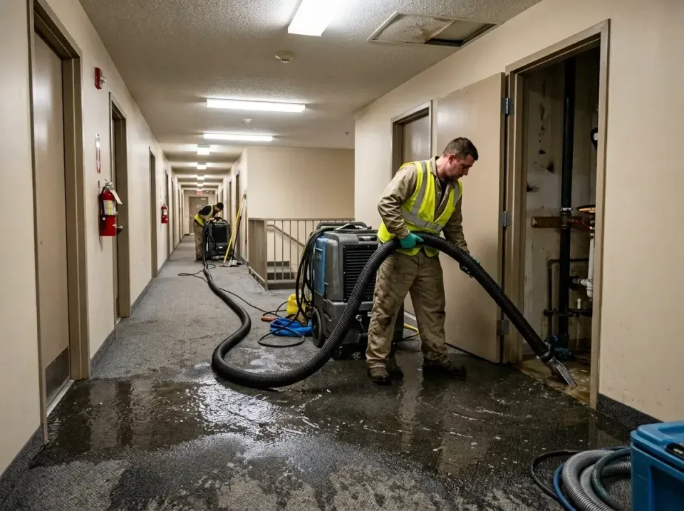 multi-unit-apartment-hallway-f-005 — frequently asked questions, Emergency Burst Pipe Water Extraction & Removal in Tishomin…